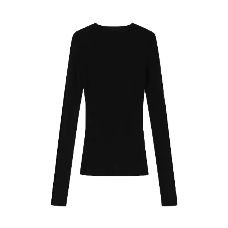 Designer-Pullover mit langem Arm und umgekehrtem Kragen für Damen
