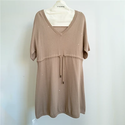 Kleid aus Wolle mit Zopfmuster