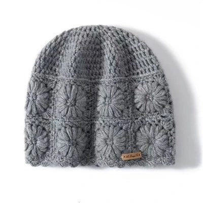 Gestrickte Wollmütze
