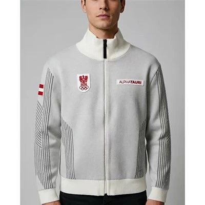 Outdoor-Strickjacke für Herren mit Fleecefutter