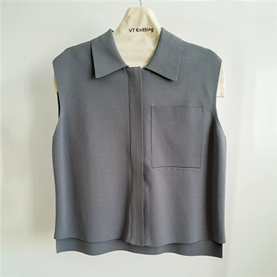 Graue Retro-Strickjacke für Herren