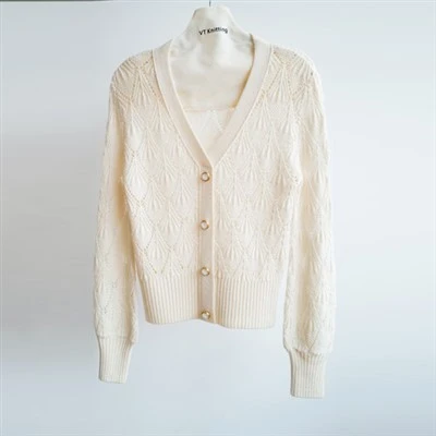 Offene Strickjacke aus Merinowolle