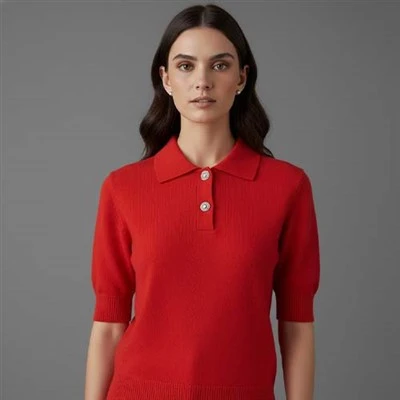 Rotes Wollhemd für Damen