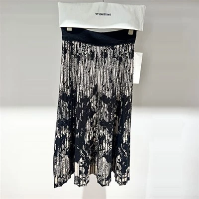 Schwarzer Strickrock für Damen