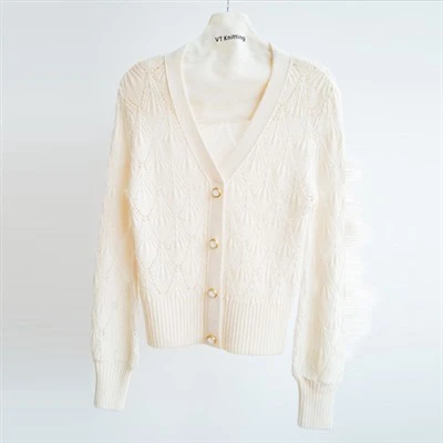 Wollpullover mit Zopfmuster für Damen