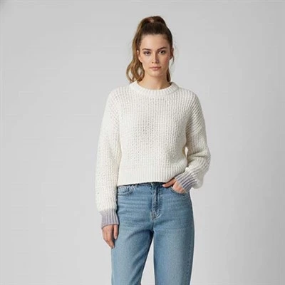 Kurzer Pullover aus Wolle