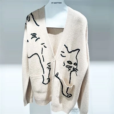 Wollmantel im Designer-Stil für Damen