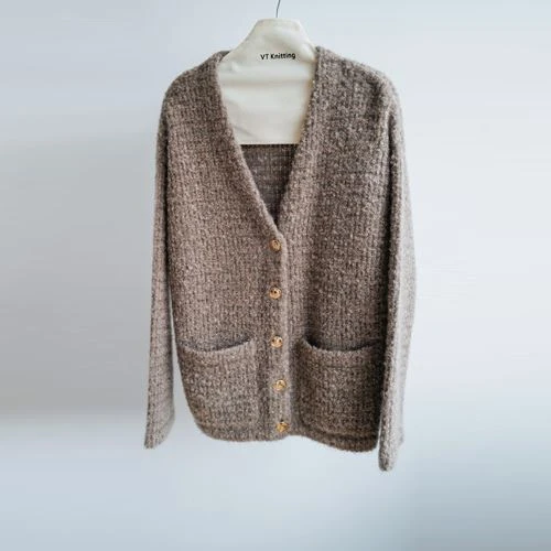 Woll-Cardigan mit Taschen für Damen