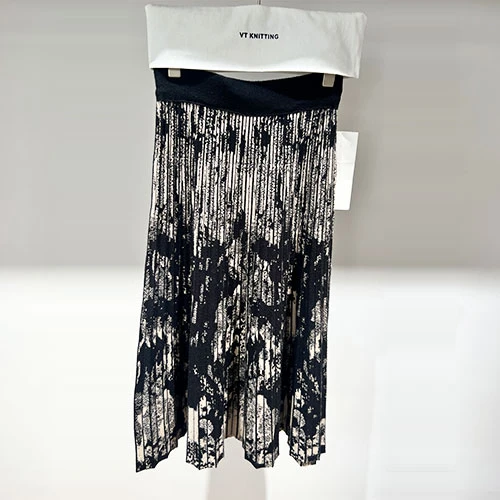 Schwarzer Strickrock für Damen