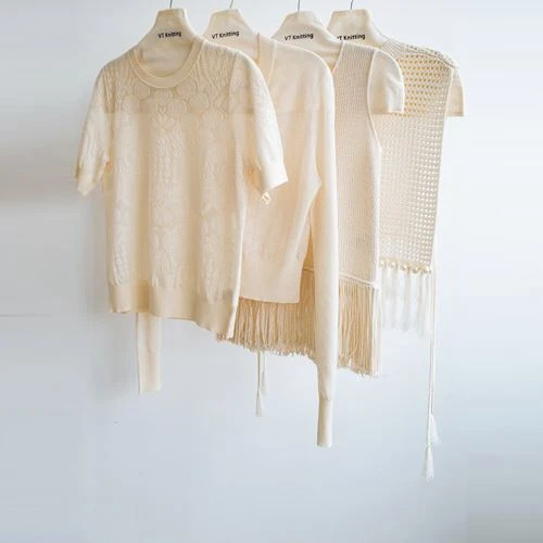 Pulloverjacke aus Wolle